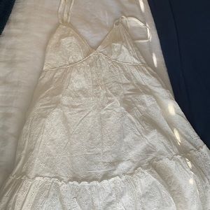 White Lacey mini sun dress